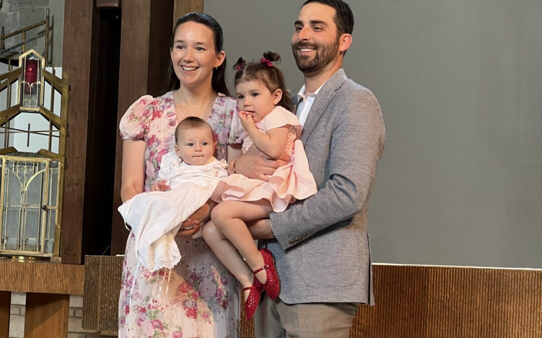 The Durbin Family Christens Their Newest Member