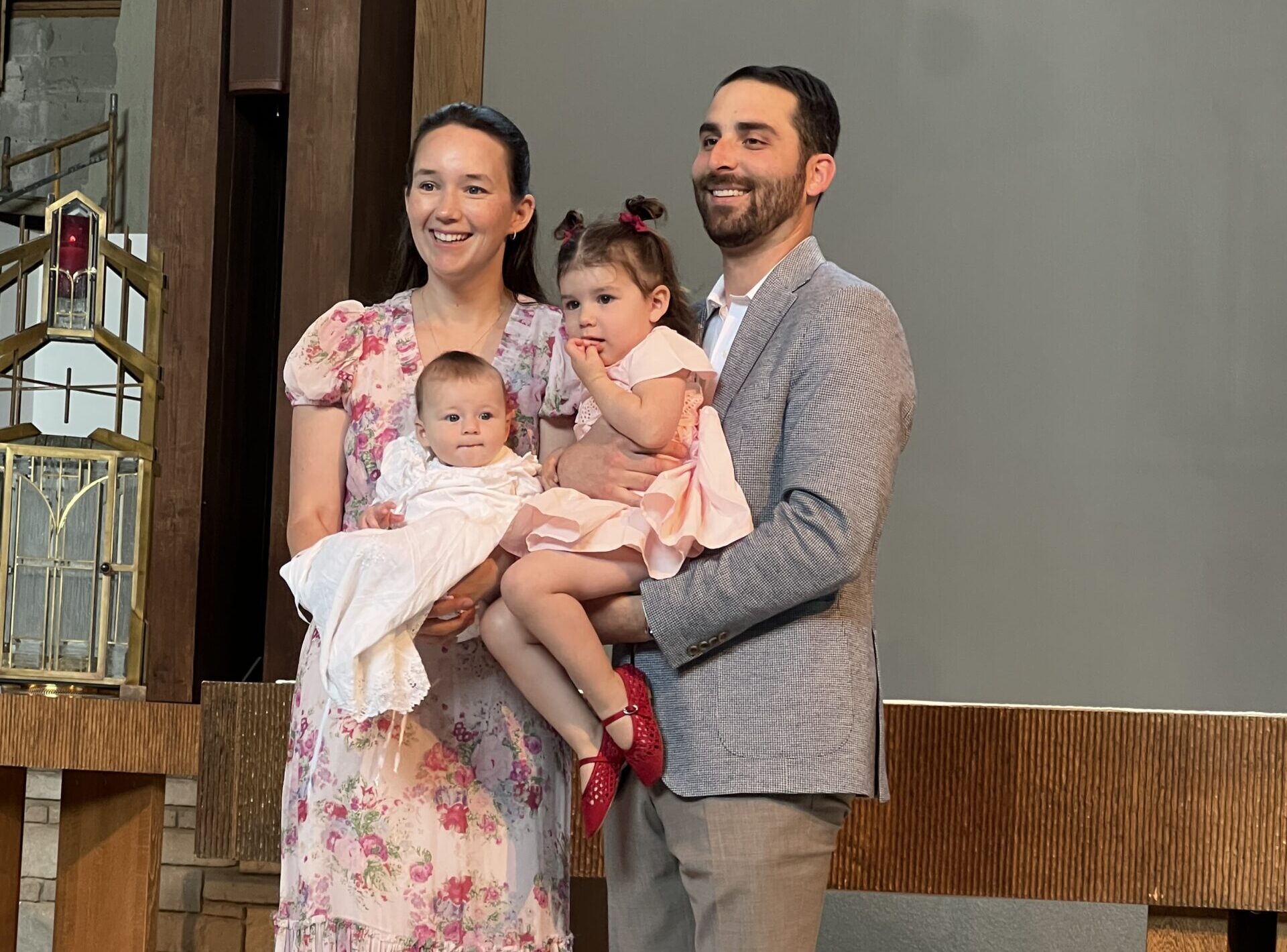 The Durbin Family Christens Their Newest Member